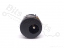 Chassisdeel 2,1x5,5mm voedings-stekker jack plug zwart